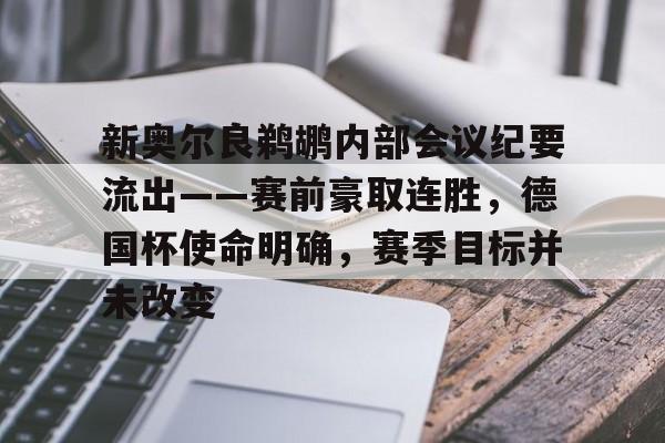 爱游戏官网-包含新奥尔良鹈鹕内部会议纪要流出——赛前豪取连胜，德国杯使命明确，赛季目标并未改变的词条